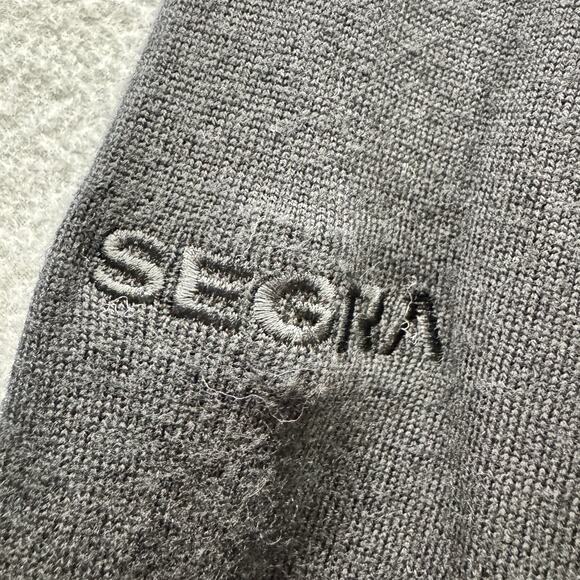 Peter Millar Sweater Mens Large Black Crown Soft 1/4 Zip Merino Wool Silk SEGMA - Picture 6 of 11